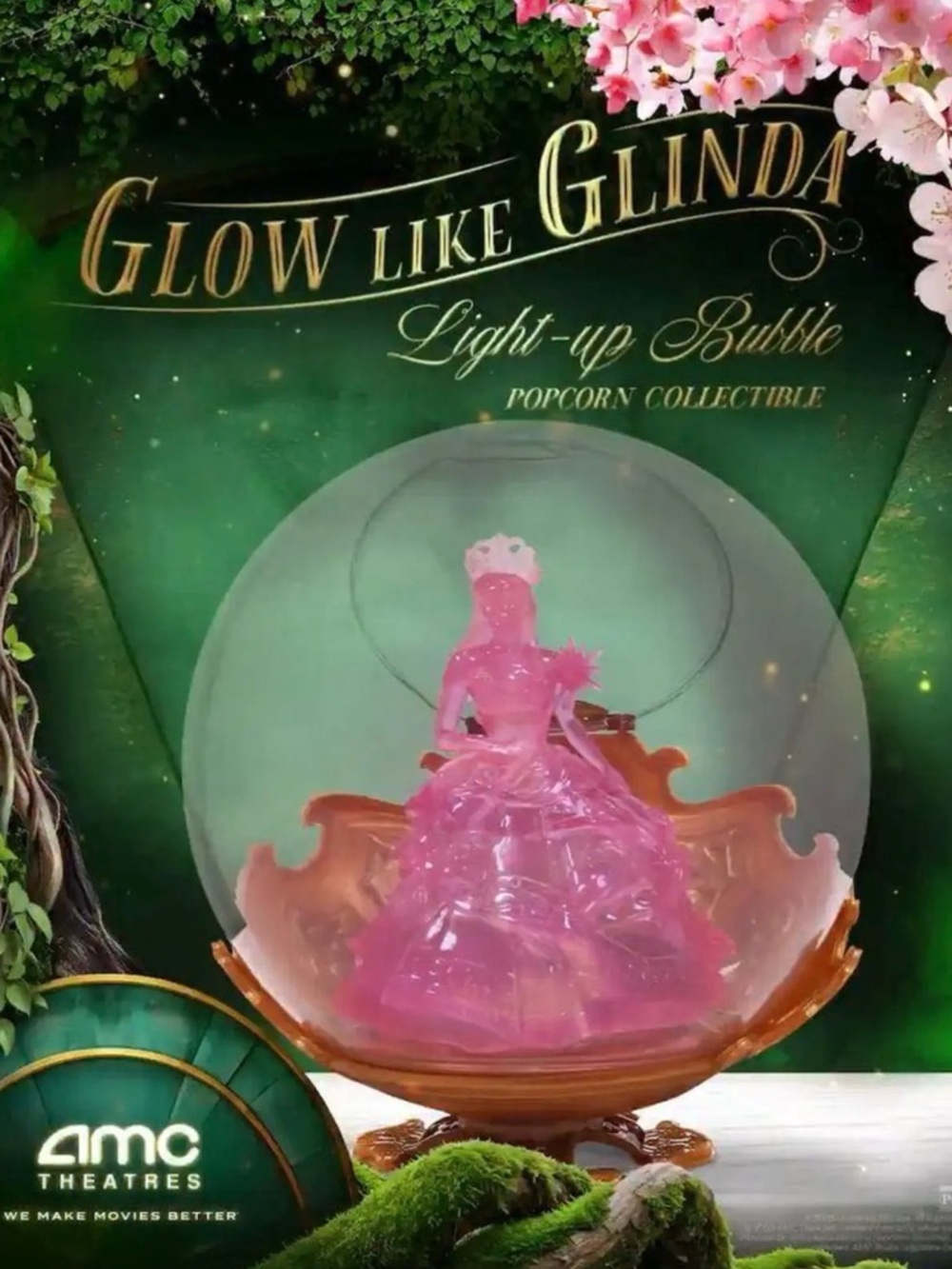 🫧🩷 Glinda Wicked Light-up Bubble Popcorn Collectible 🩷🫧